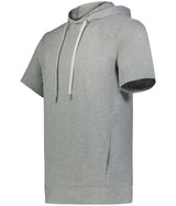 Holloway Ventura Soft Knit Short Sleeve Hoodie 222505 GREY HEATHER S
