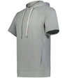 Holloway Ventura Soft Knit Short Sleeve Hoodie 222505 GREY HEATHER S