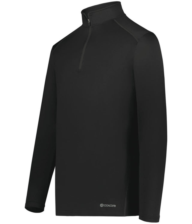 Holloway Youth 1/4 Zip Pullover Powered by Coolcore® 222240 BLACK S