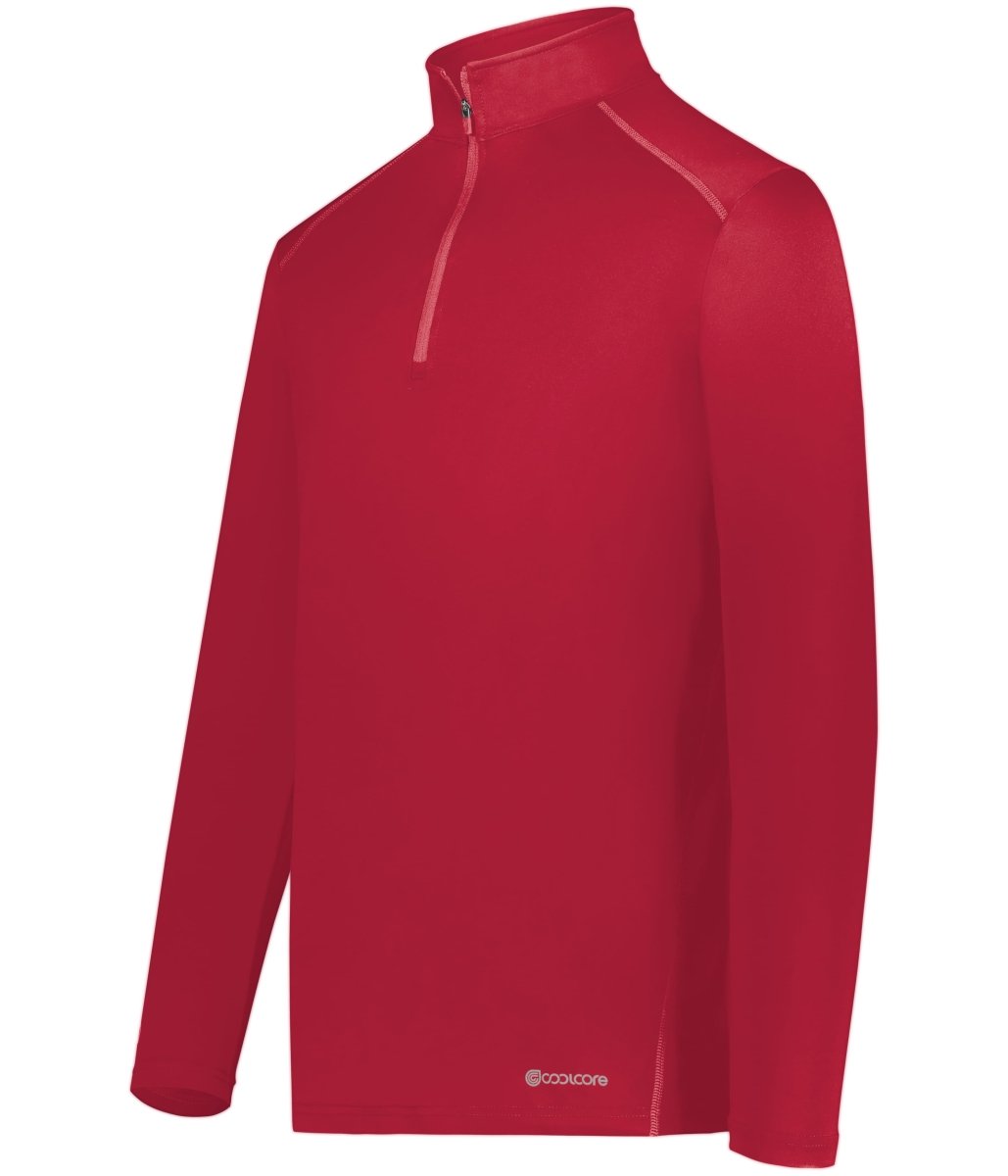 Holloway Youth 1/4 Zip Pullover Powered by Coolcore® 222240 SCARLET S