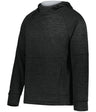 Holloway Youth All - Pro Performance Fleece Hoodie 223680 BLACK HEATHER/SILVER S