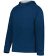Holloway Youth All - Pro Performance Fleece Hoodie 223680 NAVY HEATHER/SILVER S