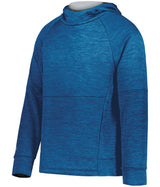 Holloway Youth All - Pro Performance Fleece Hoodie 223680 ROYAL HEATHER/SILVER S