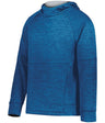 Holloway Youth All - Pro Performance Fleece Hoodie 223680 ROYAL HEATHER/SILVER S