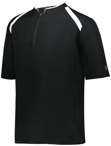 Holloway Youth Clubhouse Short Sleeve Pullover 229681 BLACK/WHITE S