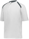 Holloway Youth Clubhouse Short Sleeve Pullover 229681 WHITE/GRAPHITE S