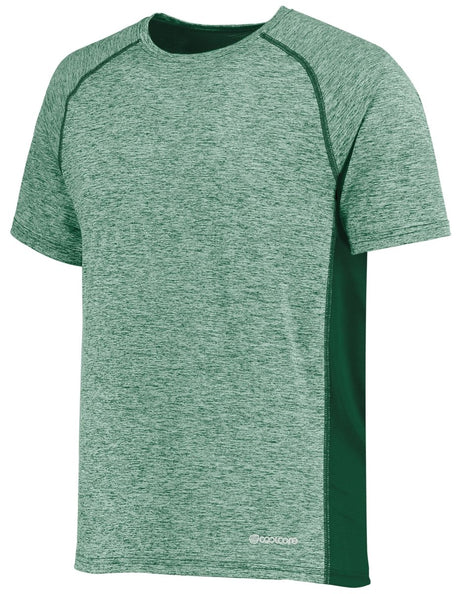 Holloway Youth Electrify Tee Powered by Coolcore® 222671 DARK GREEN HEATHER S