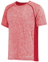 Holloway Youth Electrify Tee Powered by Coolcore® 222671 SCARLET HEATHER S