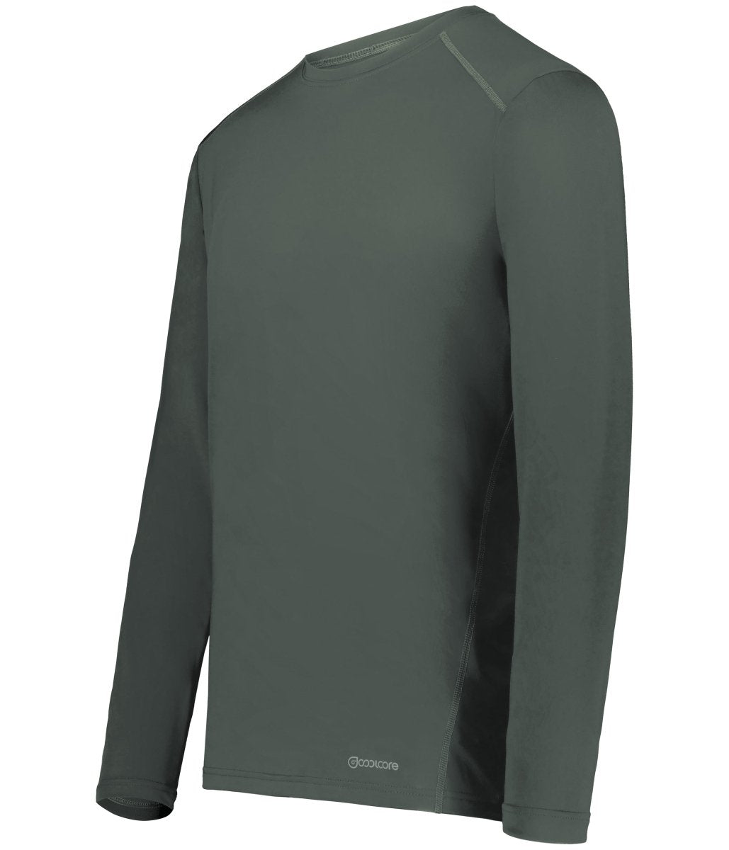 Holloway Youth Essential Long Sleeve Tee Powered by Coolcore® 222238 IRON S