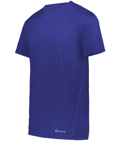 Holloway Youth Essential Tee Powered by Coolcore® 222236 PURPLE (HLW) S