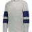 Holloway YOUTH JACKSON WAY HOODIE 229676 CHARCOAL HEATHER/NAVY S