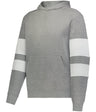 Holloway YOUTH JACKSON WAY HOODIE 229676 CHARCOAL HEATHER/WHITE S