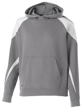 Holloway Youth Prospect Hoodie 229646 CHARCOAL HEATHER/WHITE S