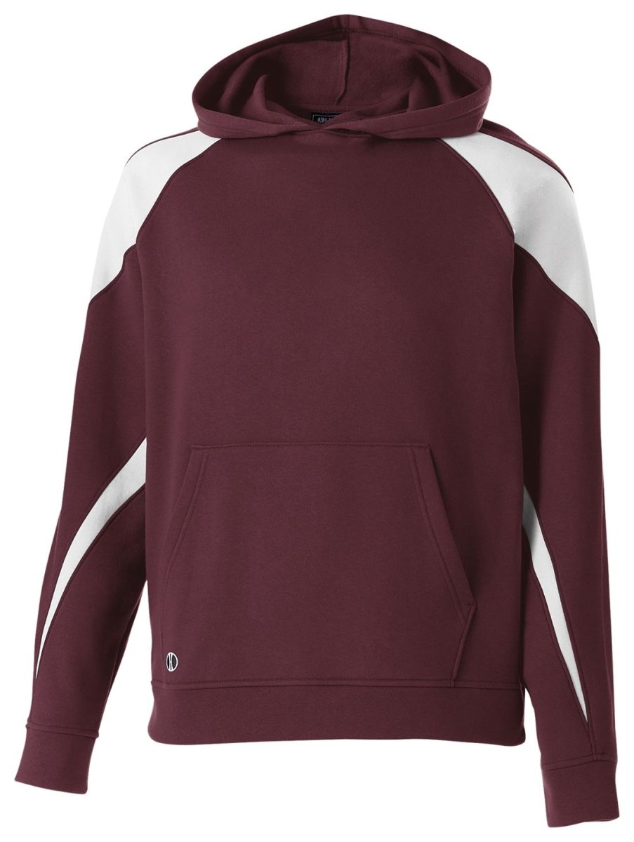 Holloway Youth Prospect Hoodie 229646 MAROON/WHITE S