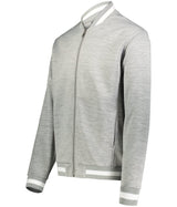 Holloway Youth V - Street Full Zip Jacket 223647 ATHLETIC HEATHER/WHITE S
