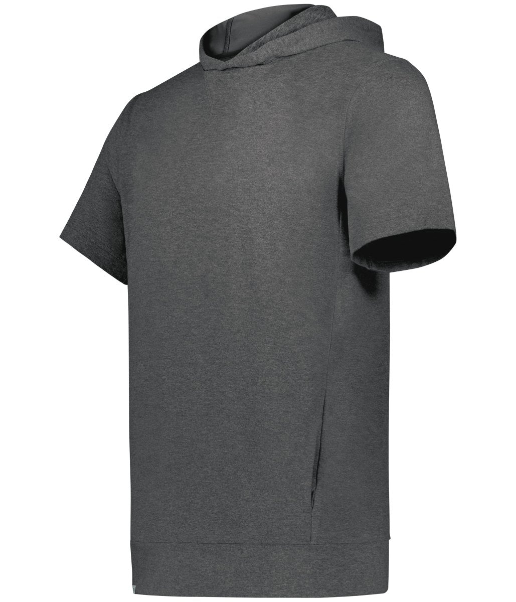Holloway Youth Ventura Soft Knit Short Sleeve Hoodie 222605 CARBON HEATHER S