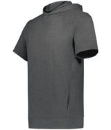 Holloway Youth Ventura Soft Knit Short Sleeve Hoodie 222605 CARBON HEATHER S
