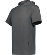 Holloway Youth Ventura Soft Knit Short Sleeve Hoodie 222605 CARBON HEATHER S
