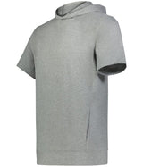 Holloway Youth Ventura Soft Knit Short Sleeve Hoodie 222605 GREY HEATHER S