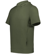 Holloway Youth Ventura Soft Knit Short Sleeve Hoodie 222605 OLIVE S