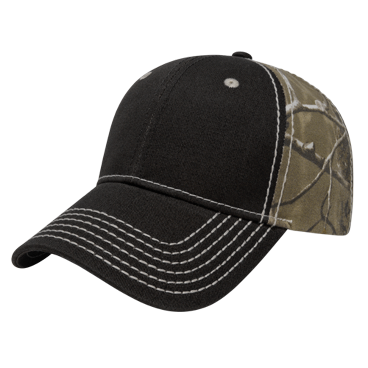 Cap America Heavy Contrast Stitching Chino & Camo Cap i2089