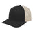 Cap America i3038 Classic 6 Panel Trucker Cap - Black/Stone