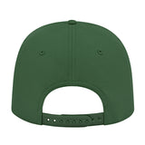 J7256 Clubhouse Performance Rope Cap - Dark Green with White Rope (Back)
