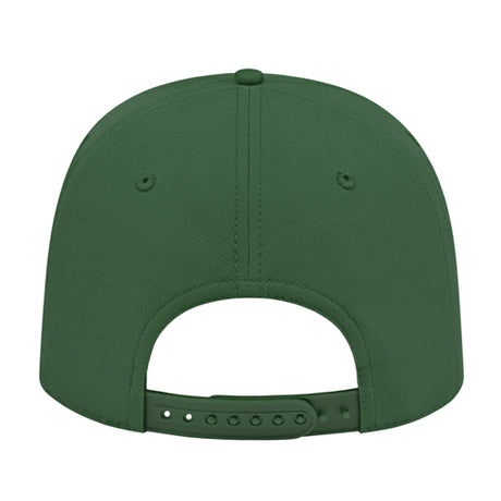 J7256 Clubhouse Performance Rope Cap - Dark Green with White Rope (Back)