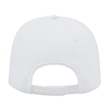 J7256 Clubhouse Performance Rope Cap - White with White/Black Rope (Back)