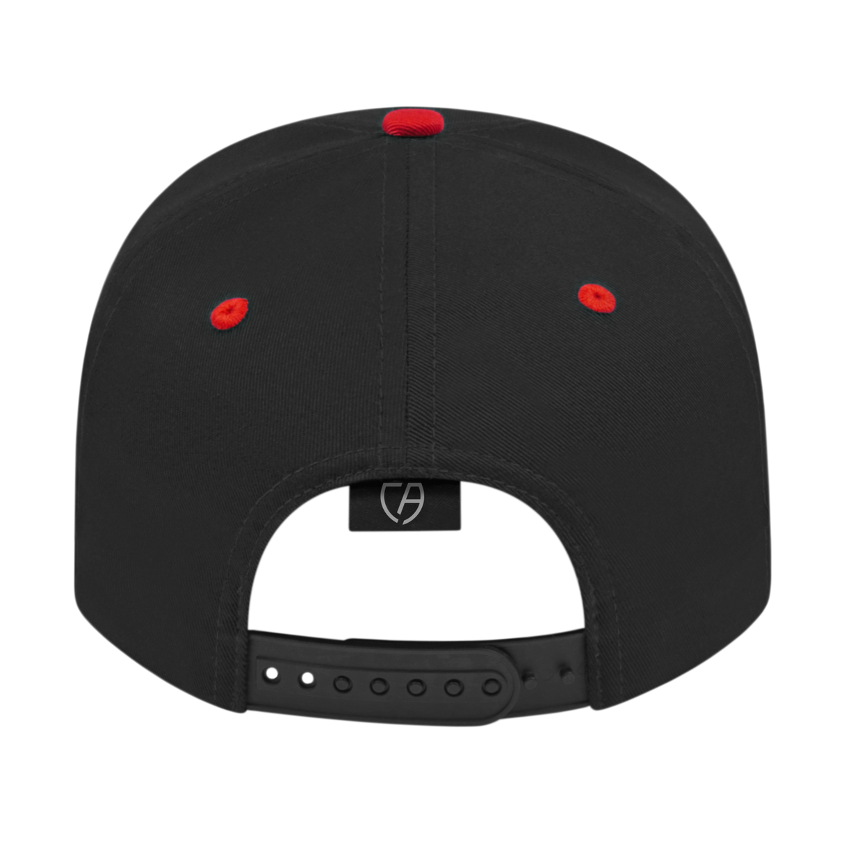 Cap America i8505 Original Poly/Cotton Snapback Cap - Black/Red