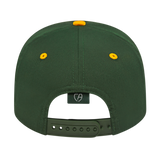 Cap America i8505 Original Poly/Cotton Snapback Cap - Dark Green/Athletic Gold