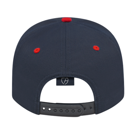 Cap America i8505 Original Poly/Cotton Snapback Cap - Navy/Red