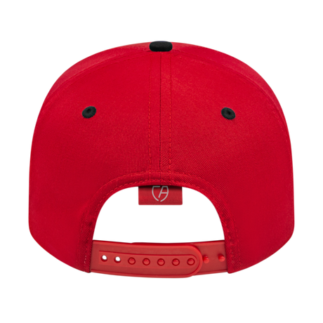 Cap America i8505 Original Poly/Cotton Snapback Cap - Red/Black