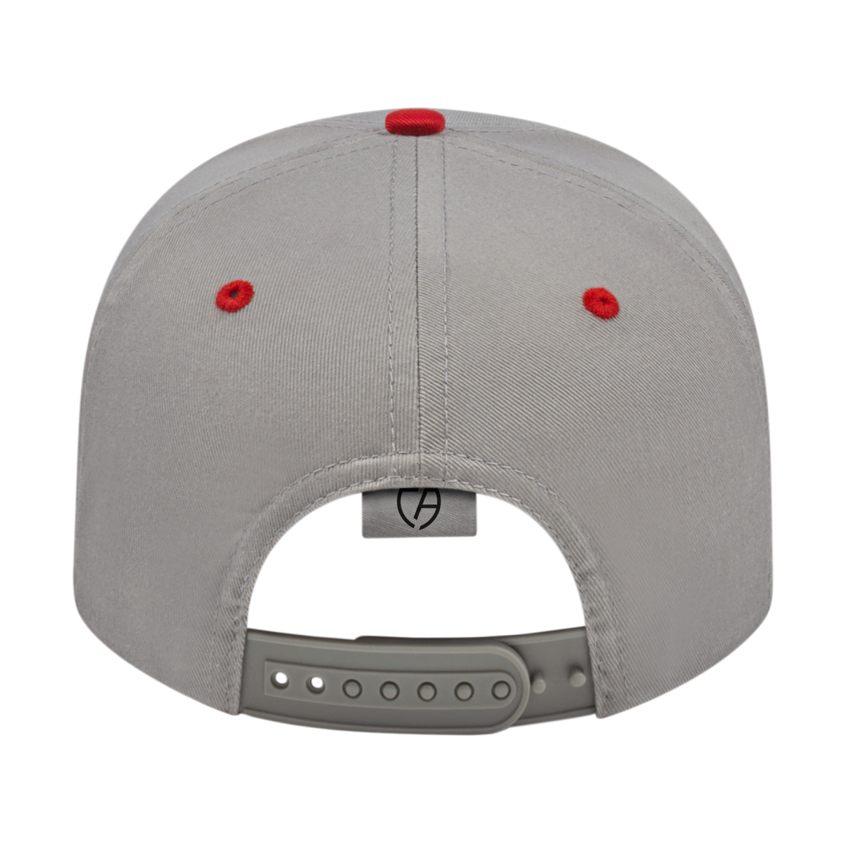 Cap America i8505 Original Poly/Cotton Snapback Cap - Silver/Red
