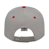 Cap America i8505 Original Poly/Cotton Snapback Cap - Silver/Red