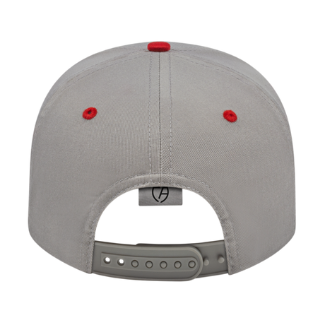 Cap America i8505 Original Poly/Cotton Snapback Cap - Silver/Red