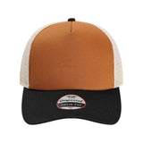 Imperial North Country Trucker Cap - Imperial 1287 Buckthorn Brown/ Black/ Stone Adjustable Hats