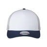 Imperial North Country Trucker Cap - Imperial 1287 White/ Navy/ Grey Adjustable Hats