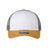 Imperial North Country Trucker Cap - Imperial 1287 White/ Wheat/ Elmwood Adjustable Hats