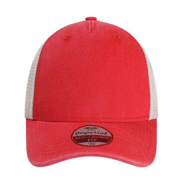 Imperial The Gambit Mesh Back Cap - Imperial X240M Apricot/ Stone Adjustable Hats