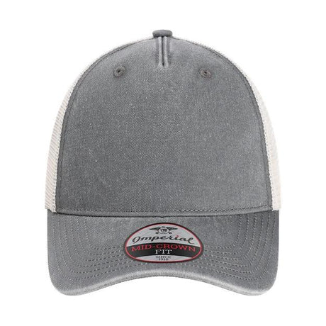 Imperial The Gambit Mesh Back Cap - Imperial X240M Charcoal/ Stone Adjustable Hats