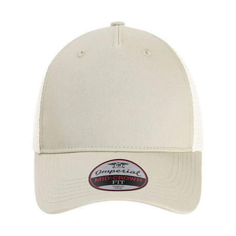 Imperial The Gambit Mesh Back Cap - Imperial X240M Stone Khaki/ Stone Adjustable Hats
