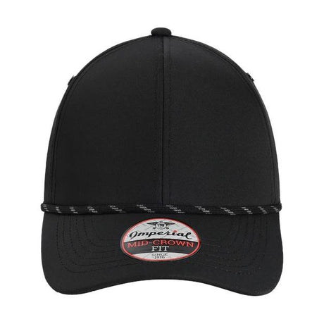 Imperial The Habanero Performance Rope Cap - Imperial 6054 Black Adjustable Hats