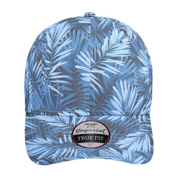 Imperial The Mahalo Floral Performance Cap - Imperial 4065 Hawaiin Rainforest Adjustable Hats