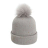 Imperial The Montage Pom Cuffed Beanie - Imperial 6014 Light Grey One Size Beanies