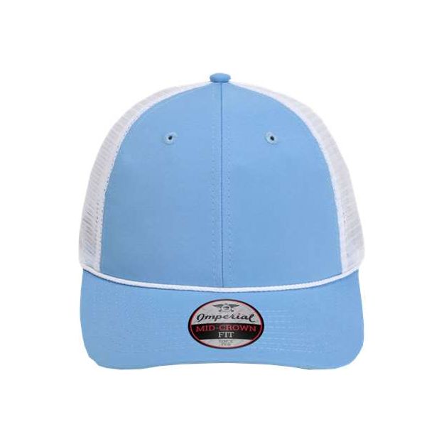 Imperial The Night Owl Performance Rope Cap - Imperial 7055 Powder Blue/ White Adjustable Hats