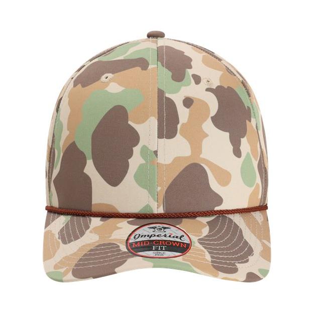 Imperial The Outtasite Cap - Imperial 5058 Frog Skin Camo/ Brown Adjustable Hats