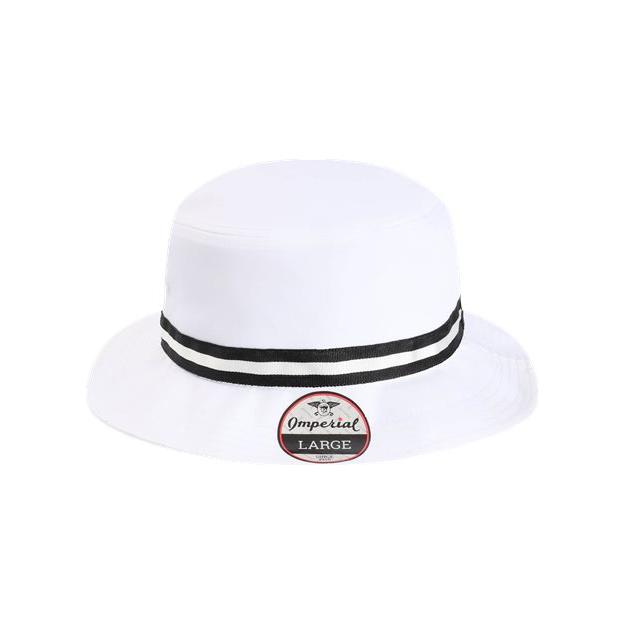 Imperial The Oxford Performance Bucket Hat - Imperial 1371P White/ Black One Size Hats