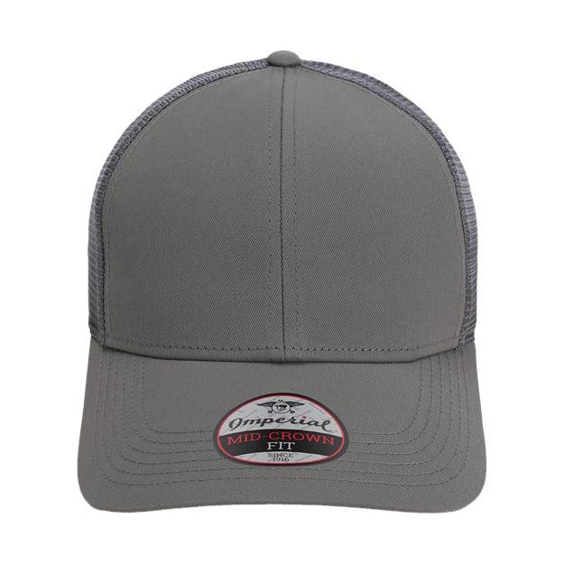Imperial The Whitaker Mesh Cap - Imperial 1988M Grey Adjustable Hats