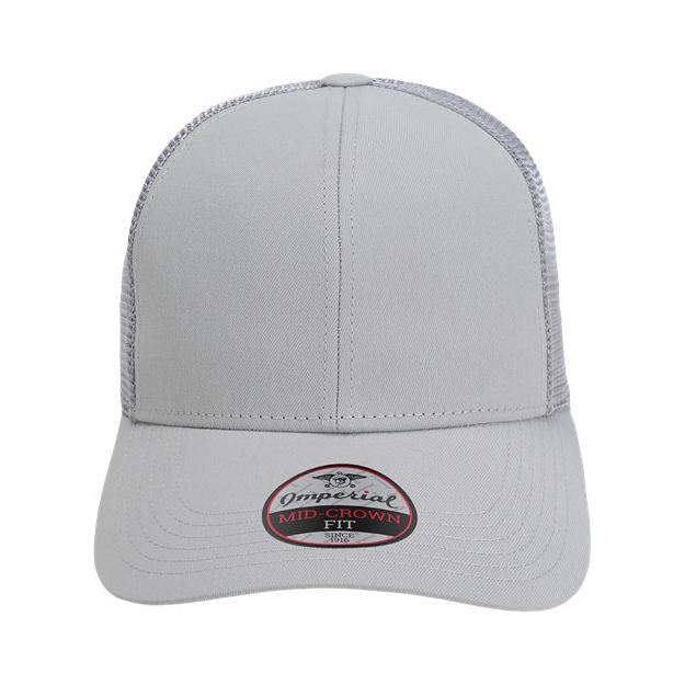 Imperial The Whitaker Mesh Cap - Imperial 1988M Light Grey Adjustable Hats